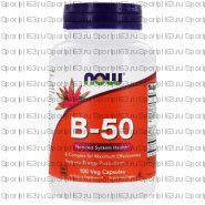NOW Foods, B-50, 100 растительных капсул