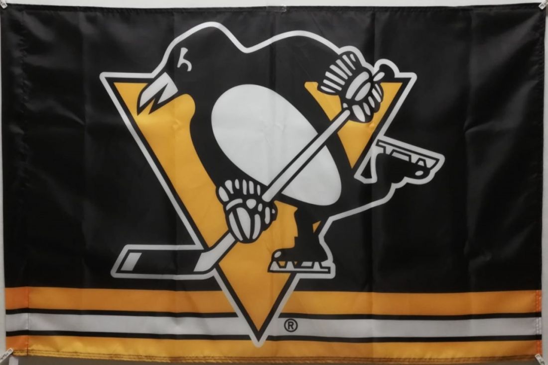 Флаг ХК Питтсбург Пингвинз 135х90 см.