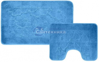 коврик BANYOLIN 55*90 (2шт.) голубой арт. 162