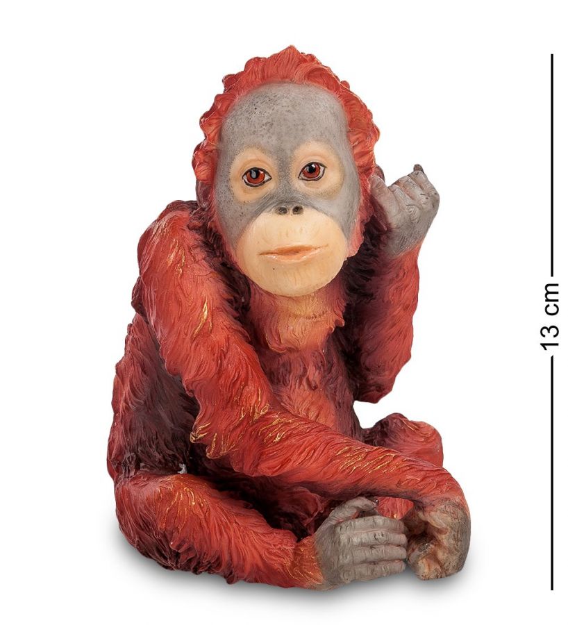 Статуэтка «Детеныш орангутанга» 9.5x9 см, h=13 см (WS-798)