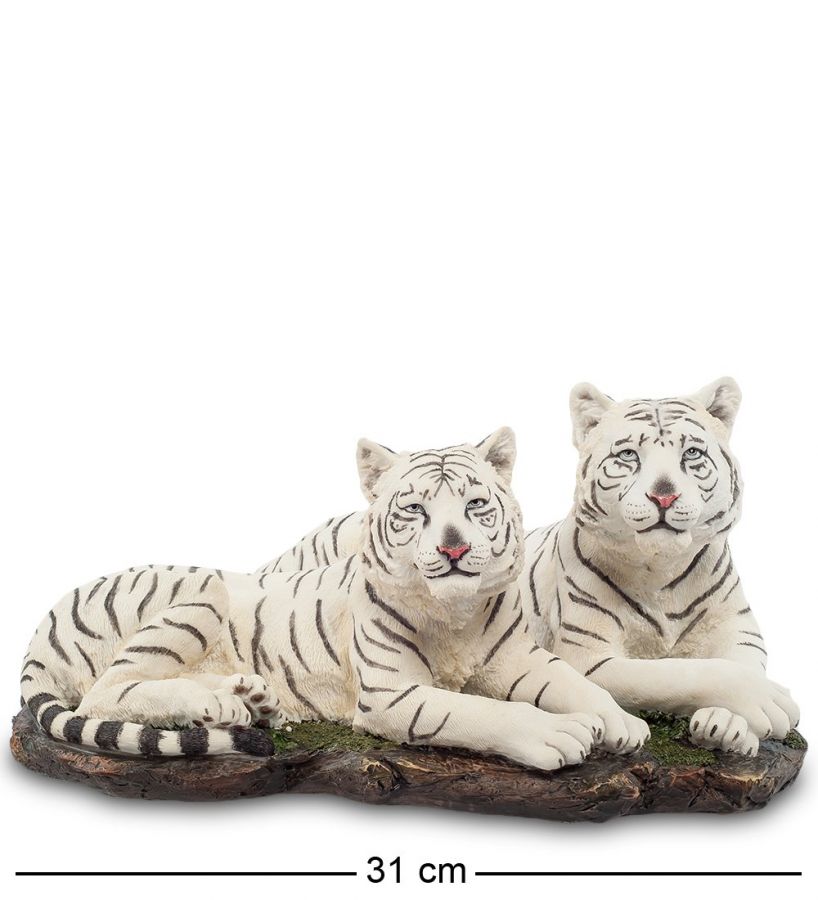 Статуэтка «Белые тигры» 31x24 см, h=14.5 см (WS-703)