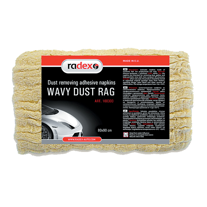 Radex Пылеудаляющая липкая салфетка на марлевой основе с волнистой структурой Wavy Dust Rag