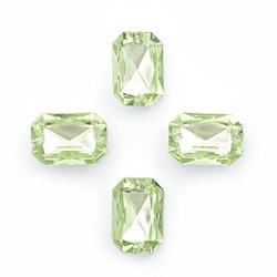 Стразы пришивные акриловые Прямоугольник цвет 10 светло-зеленый кристалл Разные размеры (MG.AF.10)