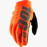 100% Brisker Fluo Orange/Black перчатки утепленные для мотокросса