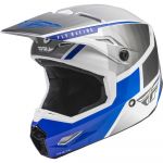 Fly Racing Kinetic Drift Blue/Charcoal/White шлем внедорожный