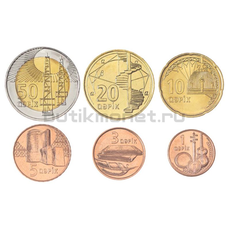 Набор монет 2006 Азербайджан (6 штук)