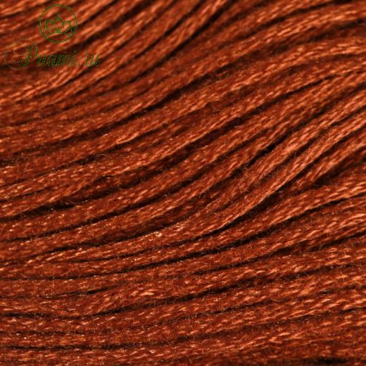Нитки мулине, 8 ± 1 м, цвет коричнево-песочный №898