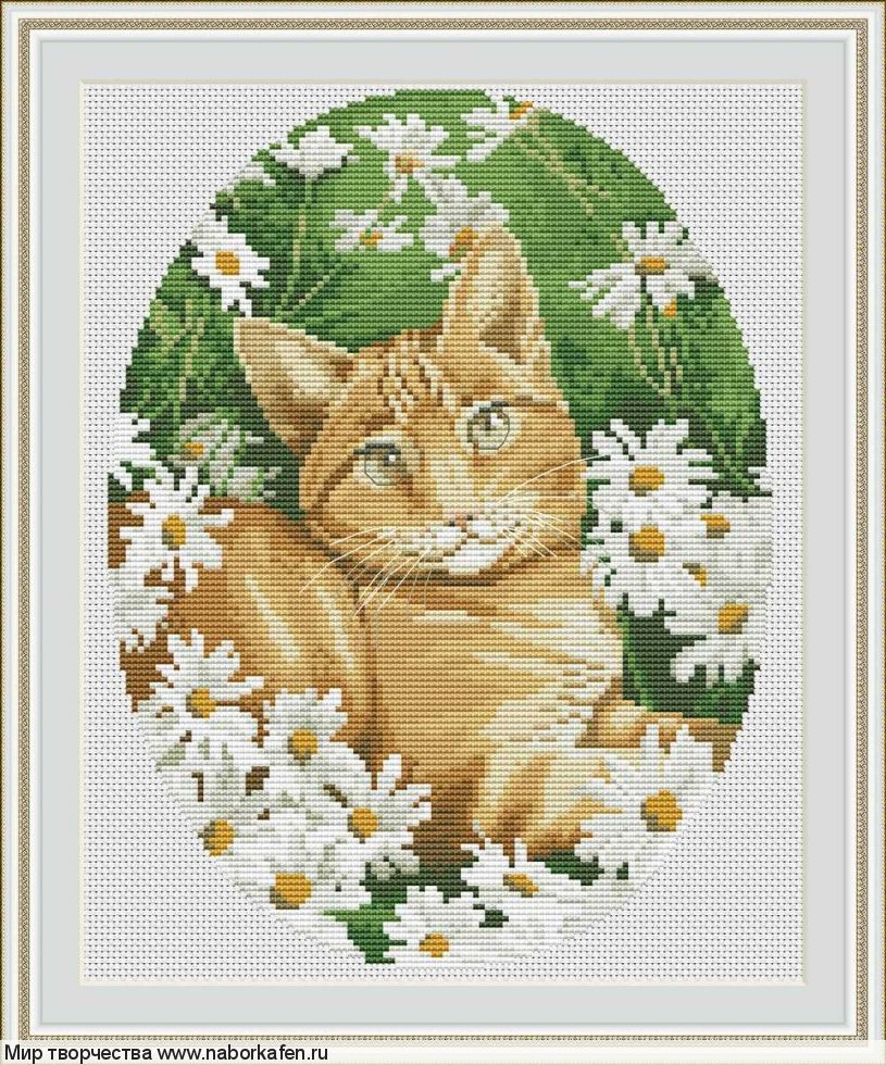 Набор для вышивания "Ginger cat"