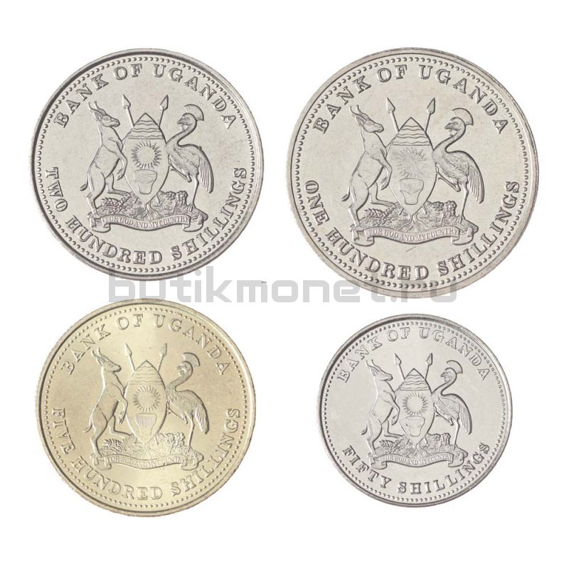 Набор монет 2015 Уганда (4 штуки)