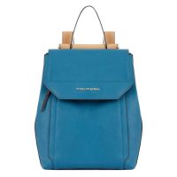 Женский кожаный рюкзак Piquadro CA4579W92/OTBE сине-бежевый