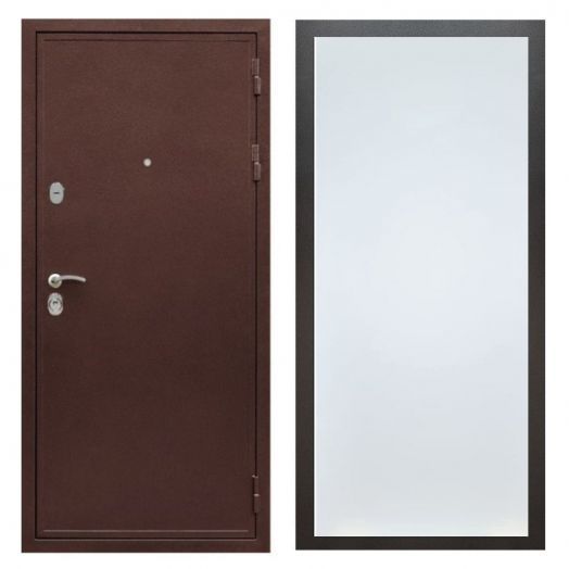 Дверь входная металлическая Армада H5 Антик Медь ФЛ-Гладкая Белый Софт