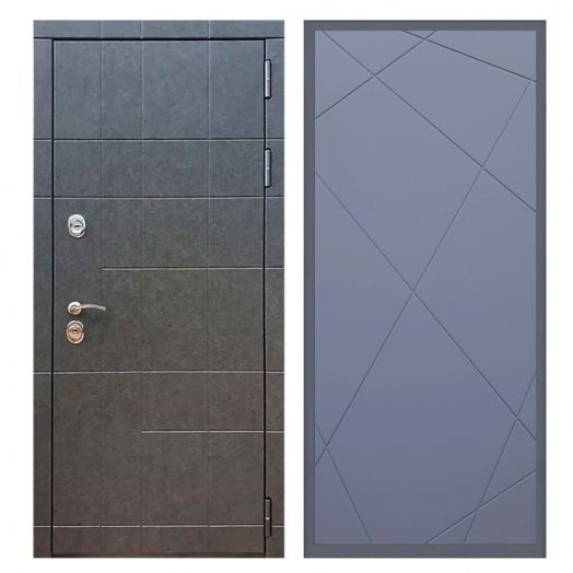 Дверь входная металлическая Армада H21 Штукатурка Графит ФЛ-291 Силк Титан