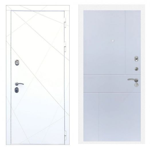 Дверь входная металлическая Армада H13 Белая шагрень ФЛ-290 Белый Софт