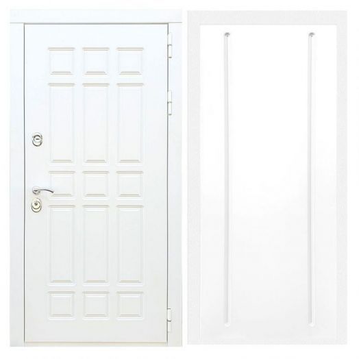 Дверь входная металлическая Армада H8 Белая Шагрень ФЛ-68 Белый Софт