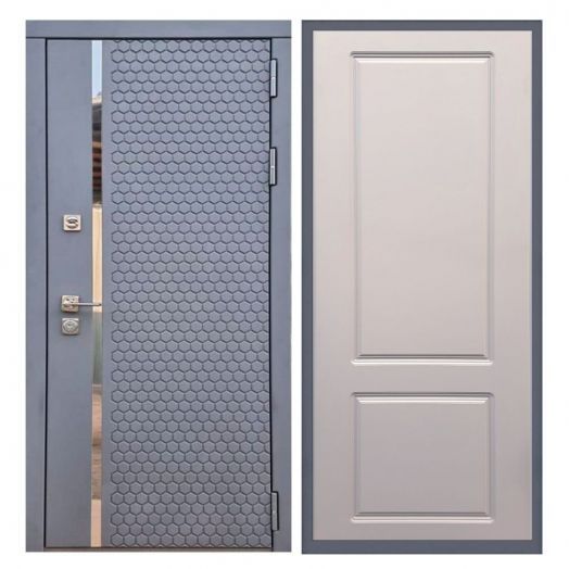 Дверь входная металлическая Армада H24 Силк Титан ФЛ-117 Софт Грей