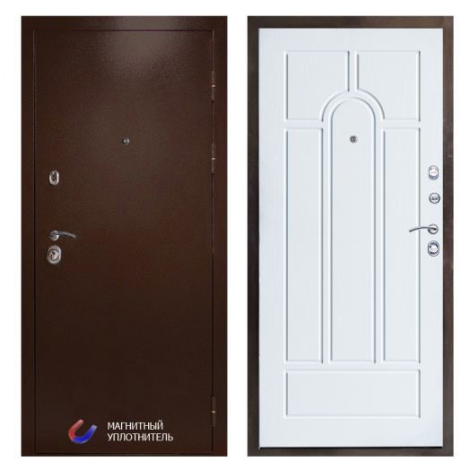 Входная Металлическая Дверь Термодор Termo-door (T.DOOR) Техно Медь Арка Лиственница