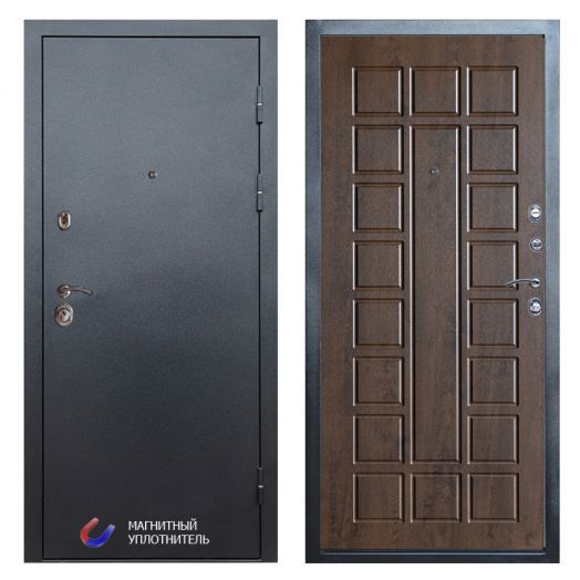 Входная Металлическая Дверь Термодор Termo-door (T.DOOR) Техно Графит Престиж дуб