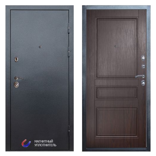 Входная Металлическая Дверь Термодор Termo-door (T.DOOR) Техно Графит Класскика венге
