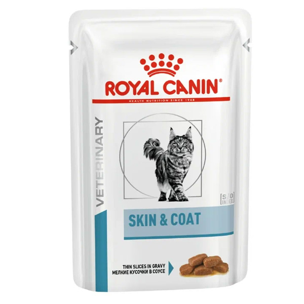 Влажный корм для кошек Royal Canin Skin & Coat для взрослых кошек с повышенной чувствительностью кожи и шерсти в соусе