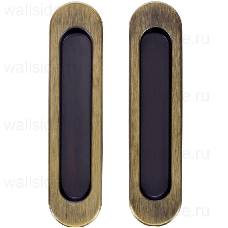 Комплект ручек для раздвижных дверей Armadillo SH010-WAB-11 матовая бронза