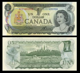 Канада - 1 доллар 1973 года. UNC. ПРЕСС (-1)