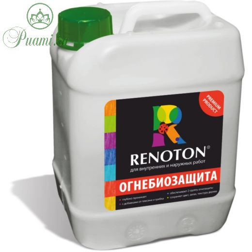 Пропитка «RENOTON» огнебиозащита, 10кг, бесцветная