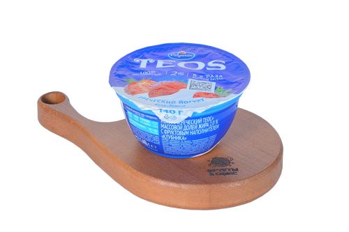 Греческий йогурт Teos клубника 140 г 2%