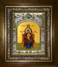 Икона Богородица со сродницами, праведными Анной и Марией (14х18)