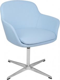 Дизайнерское кресло из кашемира A646-5 (Elegance S) светло-голубое