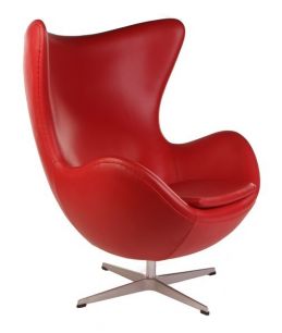 Дизайнерское кресло Egg chair (Arne Jacobsen Style) A219 redPU