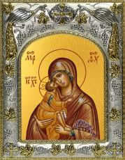 Икона Владимирская икона Божией матери (14х18)