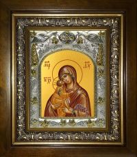 Икона Владимирская икона Божией матери (14х18)