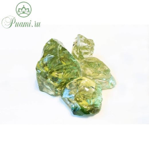 Стеклянный камень (эрклез) "Рецепты Дедушки Никиты", фр 20-70 мм, светло-зеленый, 3 кг