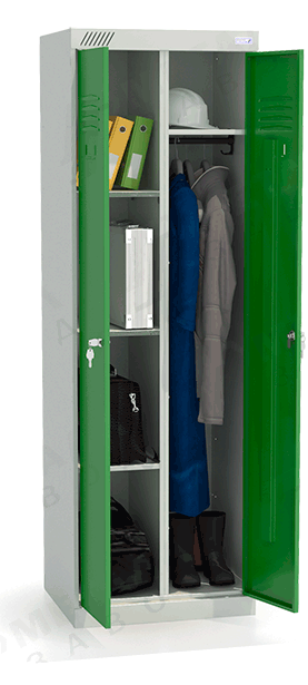 ШМУ 22-600 Шкаф универсальный с зелеными дверьми