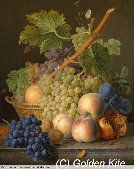 Набор для вышивания "2617 Still life with Grapes and Peaches"