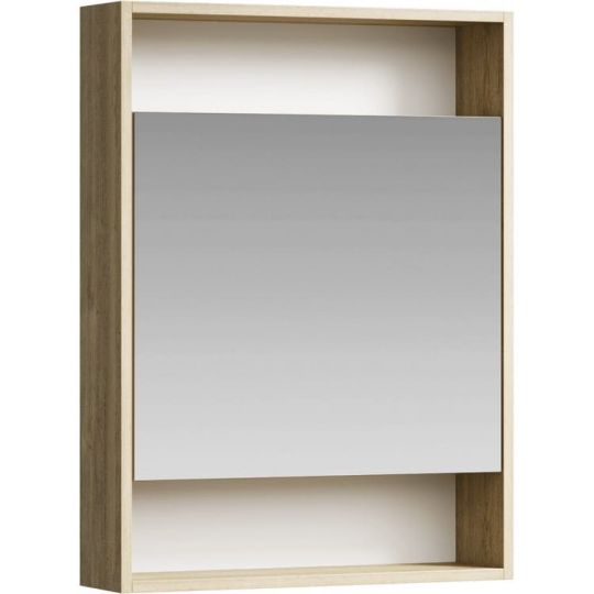 Зеркальный шкаф Aqwella City с одной дверцей 60х80 схема 3