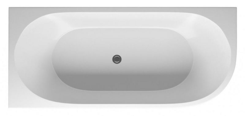 Акриловая ванна Aquanet Family Elegant A 180x80 3805N Gloss Finish, панель Black matte