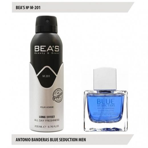 Дезодорант BEA'S M 201 - Antonio Banderas Blue Seduction For Men 200мл