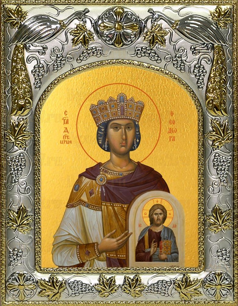 Икона Феодора Цареградская преподобная (14х18)