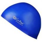 Шапочка для плавания силиконовая INDIGO стартовая 3D форма IN085 синий