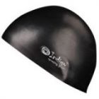 Шапочка для плавания силиконовая INDIGO стартовая 3D форма IN085 черный