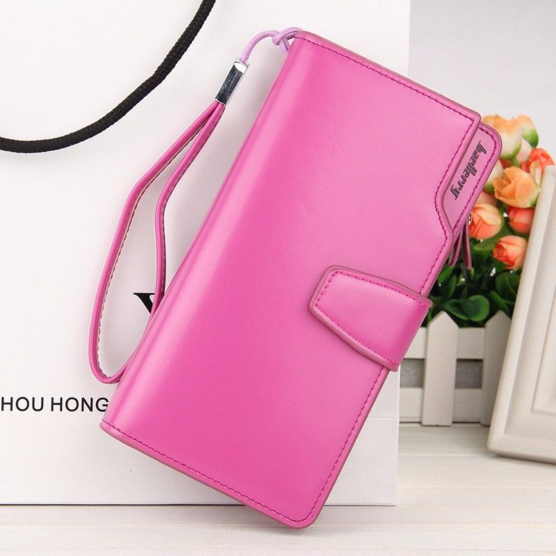 Кошелёк Woman Baellerry Wallet Pu Clutch Bag, Цвет Малиновый