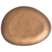 Тарелка десертная bronco "Bronze" 19.5x15.5x2 см (ПРОДАЁТСЯ КРАТНО 3 шт.)