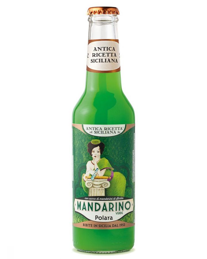 Напиток безалкогольный газированный Мандарин зеленый (6 шт по 275 мл) Polara, Bibita analcolica gassata Mandarino verde (6 bt da 275 ml)