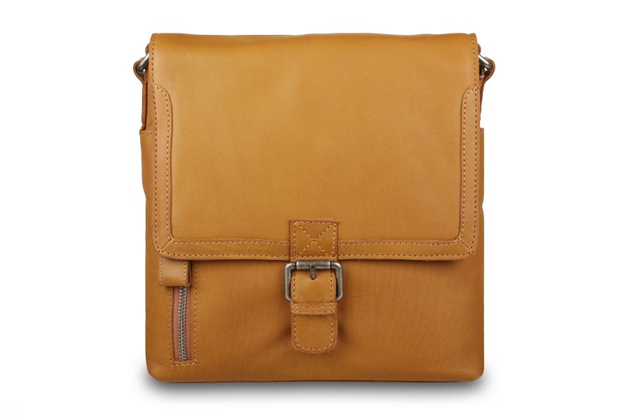 Кожаная сумка-планшет Ashwood Leather W-73 Tan