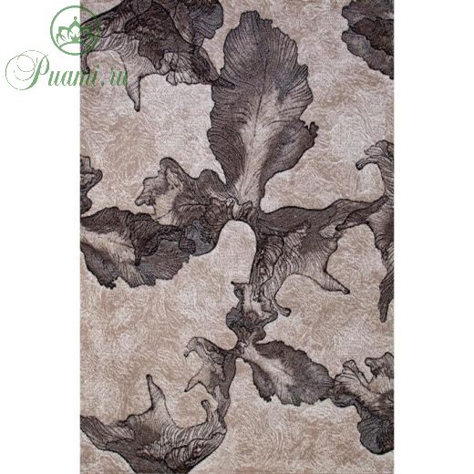 Ковёр прямоугольный Sierra d711, размер 60x110 см, цвет beige-brown 2