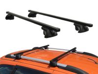 Багажник на рейлинги Лада Ларгус, Inter Titan, стальные прямоугольные дуги