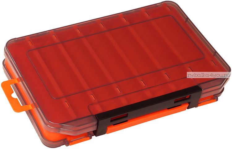 Коробка для воблеров Kosadaka TB-S31D двухсторонняя цвет: оранжевый