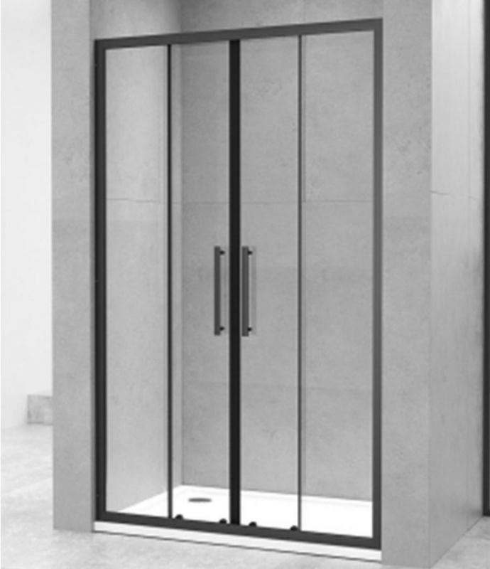 Душевая дверь Oporto Shower 8007-2B 200x190 см раздвижная, стекло прозрачное 6 мм