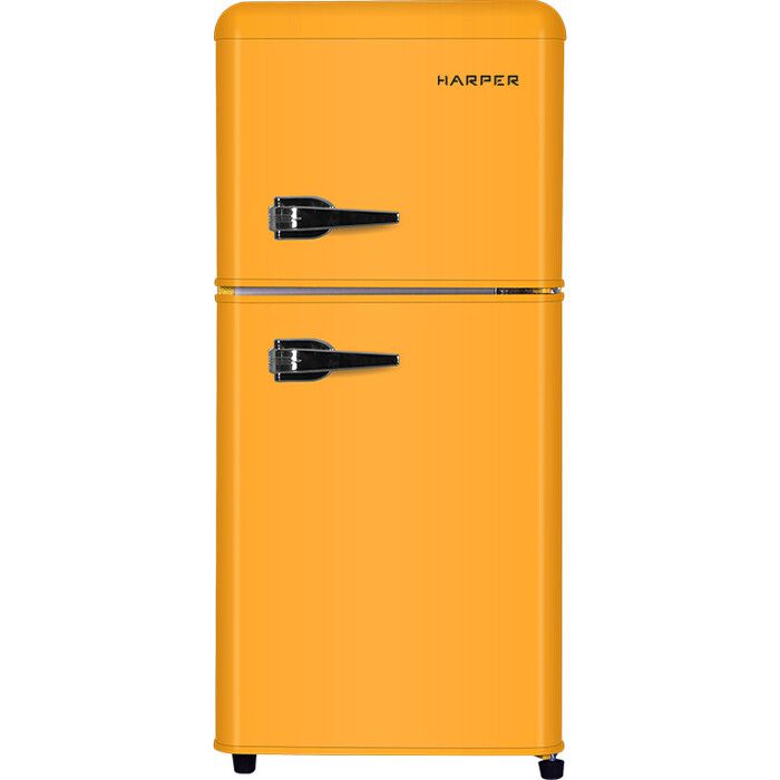 Двухкамерный холодильник HARPER HRF-T140M, оранжевый